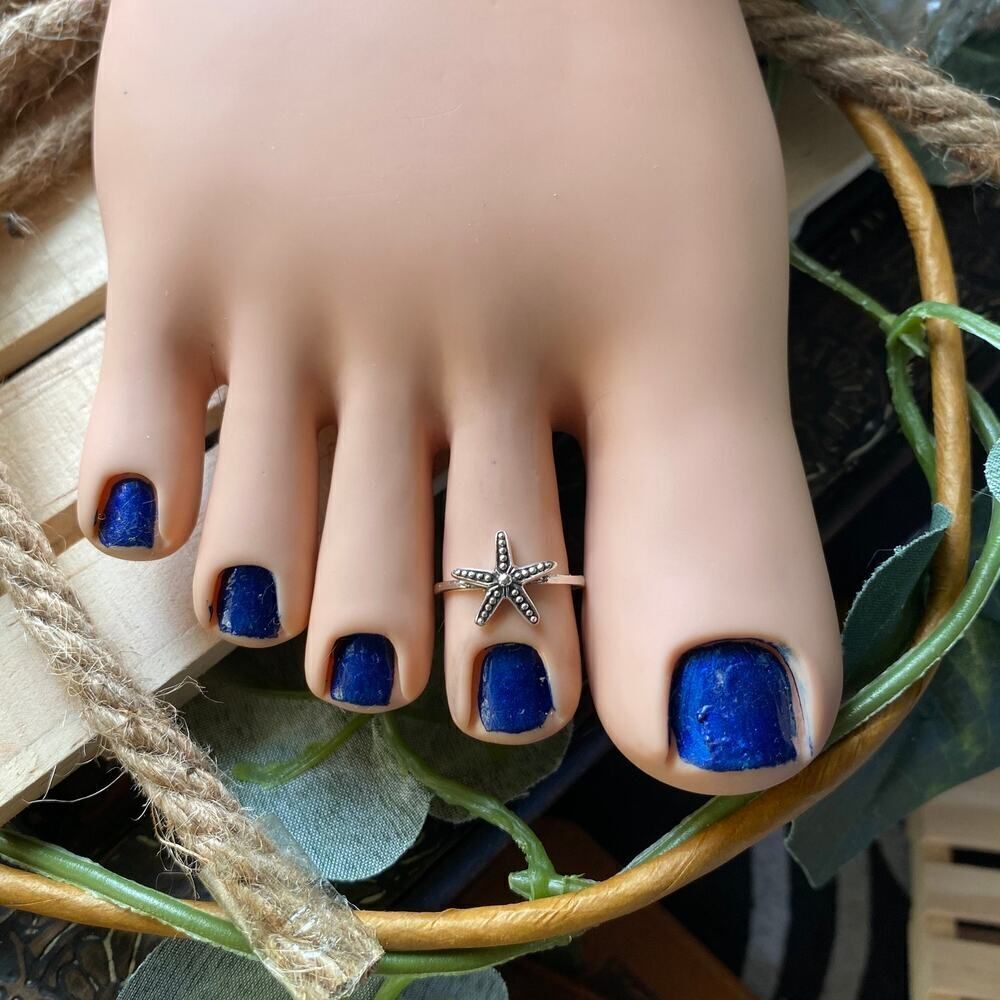 Sterling Silver Star Fish Toe Ring